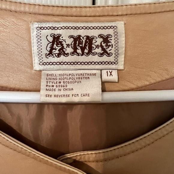 AMX faux leather jacket. - Picture 5 of 5